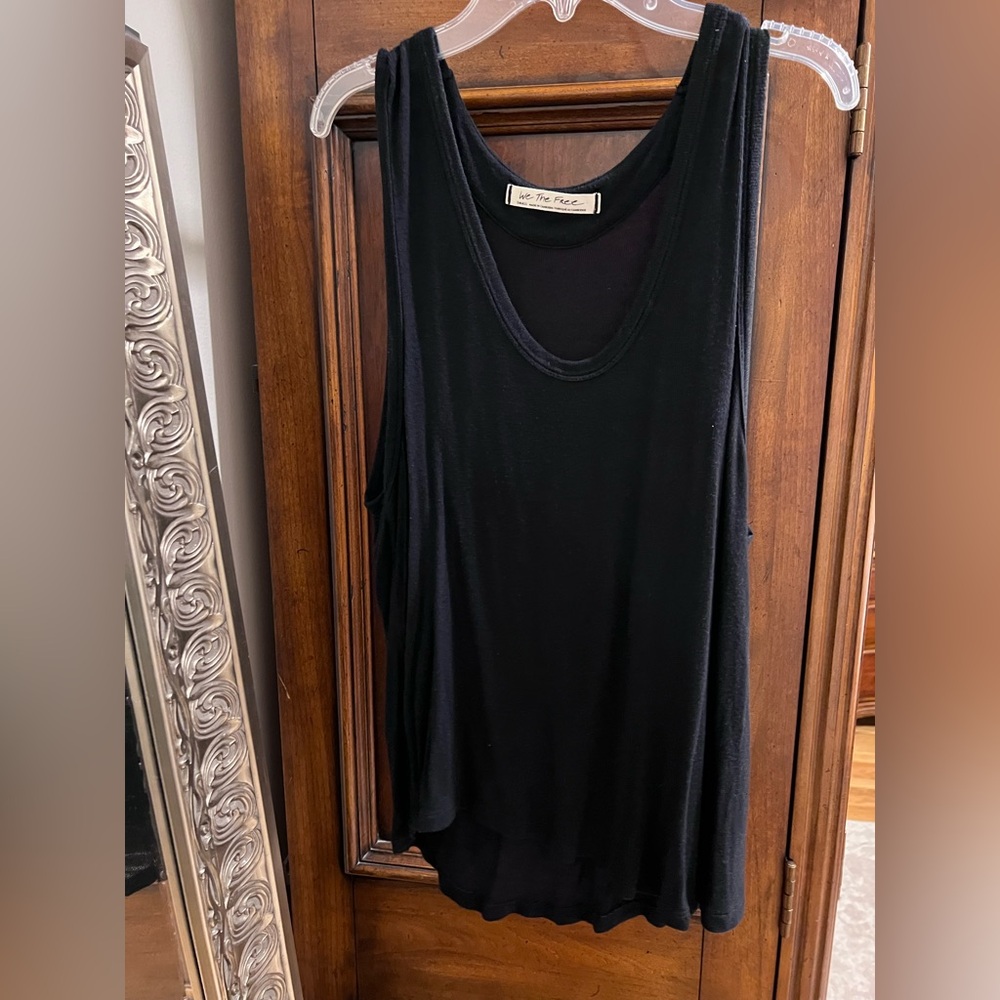 We The Free Black knit Tank Top